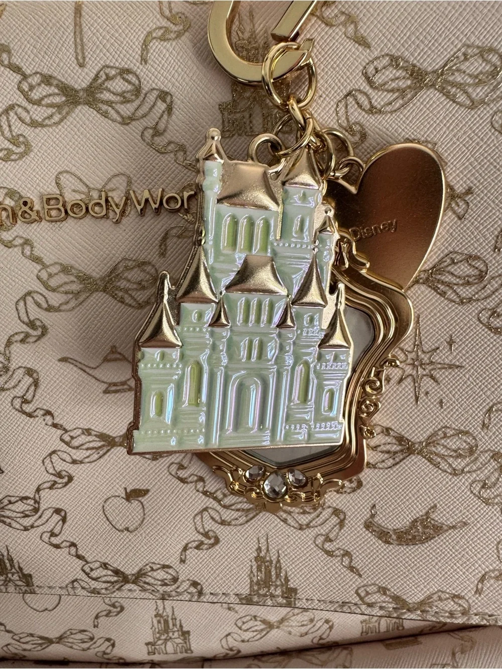 Bath & Body Works Cream & Gold Disney Princess Backpack Tote